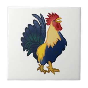 Tupp Colorful Chicken Farm Tecknad Kakelplatta