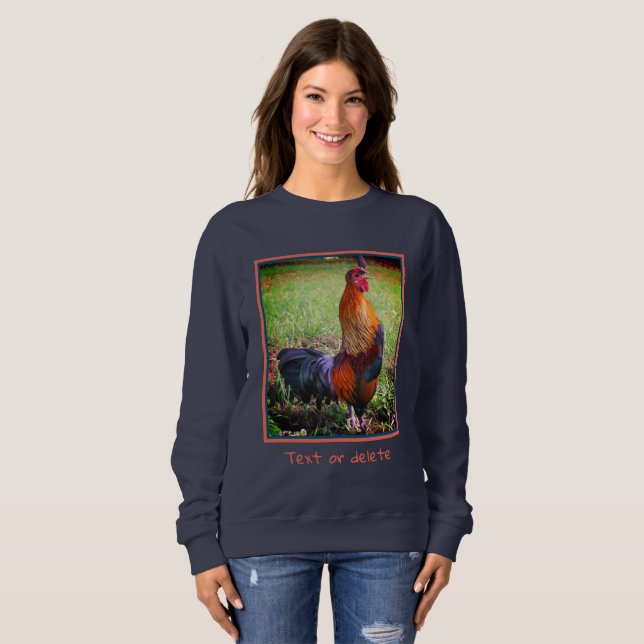 Tupp Crowing Farm Animal Personlig T Shirt (Hel framsida)