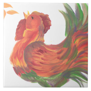 Tupp Crowing Tile Trivet Kakelplatta