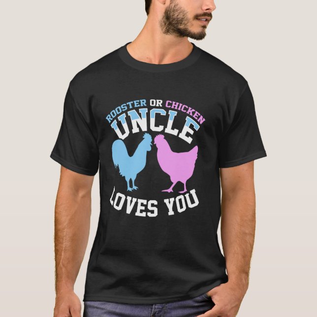 Tupp eller Kyckling Farbror Älskar Dig T Shirt (Framsida)
