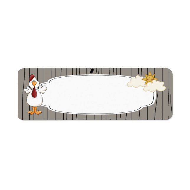 Tupp-etikett Returadress Etikett (Framsidan)