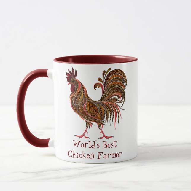 Tupp Farm Chicken World's Best Chicken Farmer Mugg (Vänster)