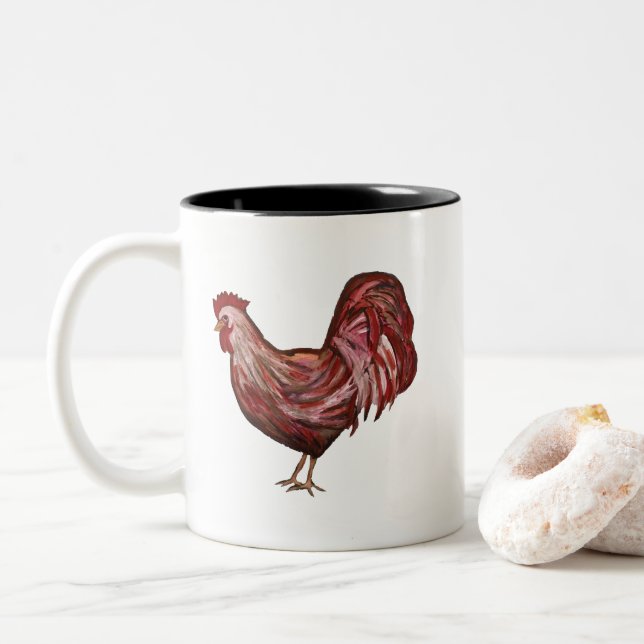 Tupp Farm Illustration Mugg (Med munk)