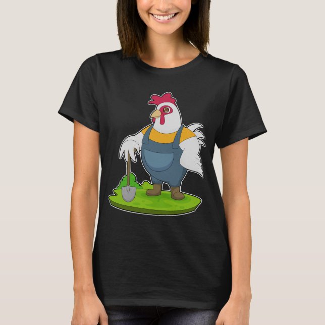 Tupp Farmer Shovel T Shirt (Framsida)