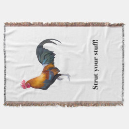 Tupp-filt med texten "Strut Your Saker" Filt