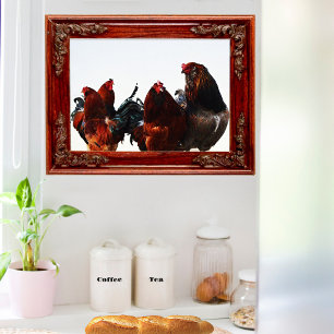 Tupp Gang Chicken Tupp Art Poster