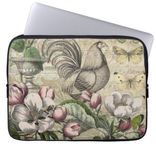 Tupp Garden Flower Butterfly Art Laptop Fodral