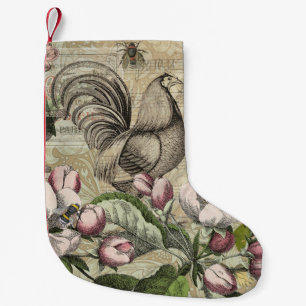 Tupp Garden Flower Butterfly Art Liten Julstrumpa