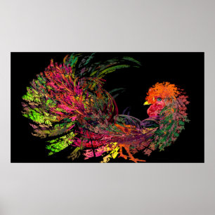 Tupp Golden Comb Fractal Art Poster