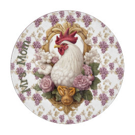 Tupp & Grapes Heraldic Vapensköld in maroon