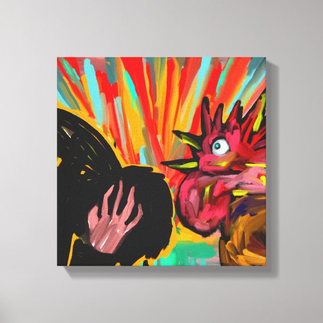 Tupp Gråt - Christian Canvas Wall Art (Framsida)