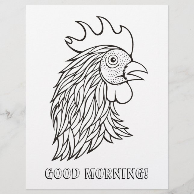 Tupp Head Coloring Bok Page (Framsida)