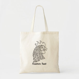 Tupp Head Line Art Tygkasse
