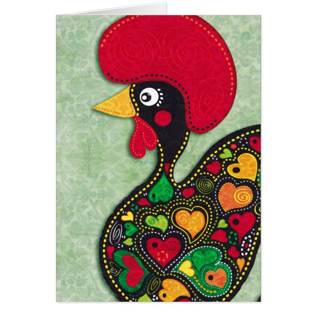 Tupp i Portugal Hälsningskort (Framsidan)