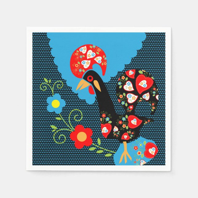 Tupp i Portugal Pappersservett (Framsidan)