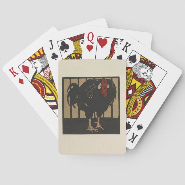 Tupp - Illustration av kvadratiska djur Casinokort (Baksidan)