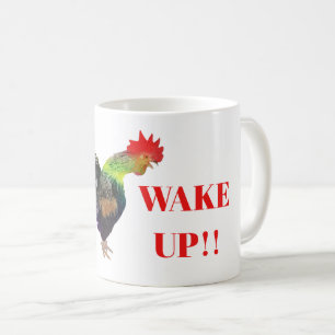 Tupp "Jag sa WAKE UP" Humous Kaffemugg