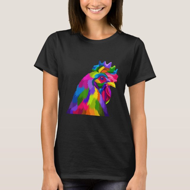 Tupp Kyckling Flerfärgad T Shirt (Framsida)