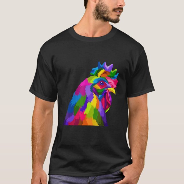 Tupp Kyckling Flerfärgad T Shirt (Framsida)