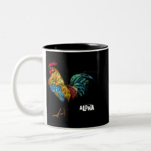 tupp-kyckling hawaii aloha hawaiian 157 Två-Tonad mugg