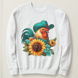 Tupp med skaldjurshat och solblommor t shirt