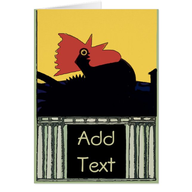 Tupp-morgonsamtal Hälsningskort (Framsidan)