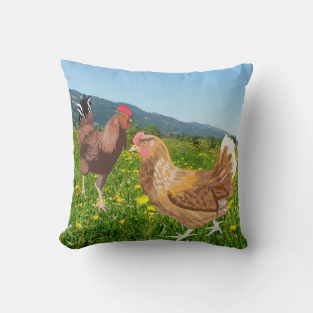 Tupp och Chicken Kudde (Framsida)