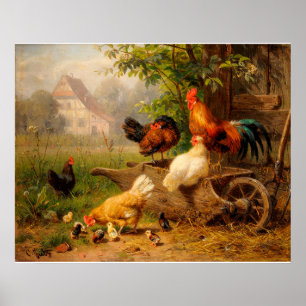 Tupp och Hens Carl Jutz Digital Elaboration Poster