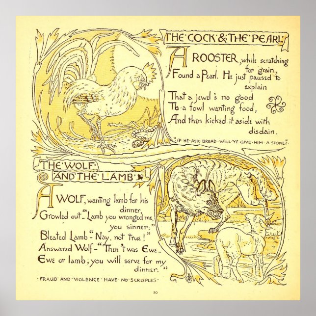 Tupp och Pearl - Vargen och lammen Poster (Framsidan)