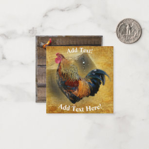 Tupp och Rustic Barn Chicken Coop Note Cardba Anteckningskort