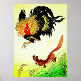 Tupp och Vessla Ohara Koson 1930-talet Poster