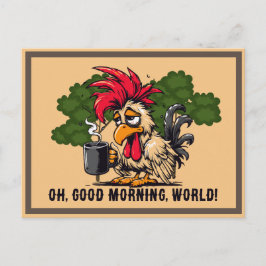Tupp Oh, bra morgon, världen! Vykort