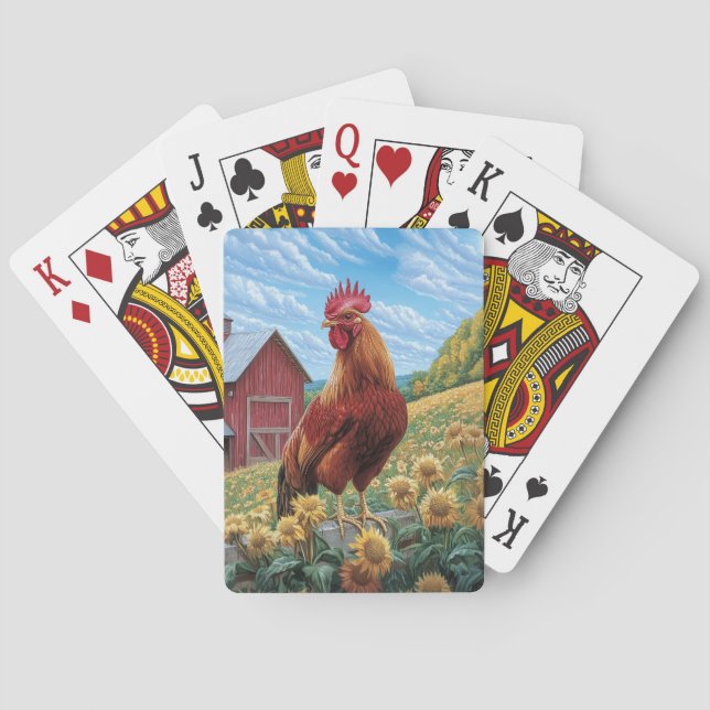 Tupp på en solrosfärgsfärg casinokort (Baksidan)