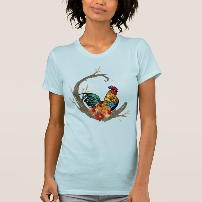 Tupp på Perch T Shirt (Framsida)