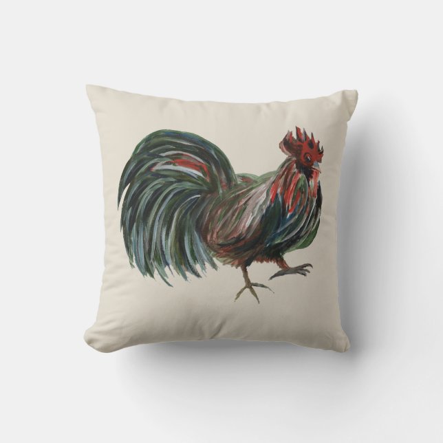 Tupp Painting Farmhouse Stil Pillow Kudde (Framsida)