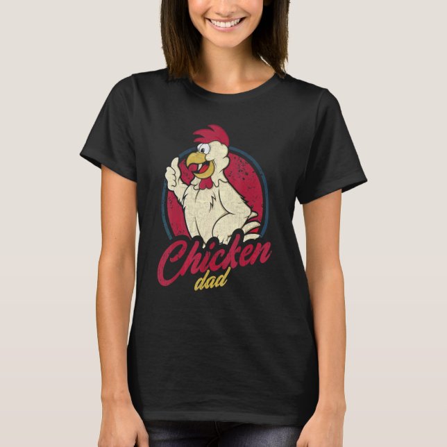 Tupp Pappa Tupp För Höna T Shirt (Framsida)