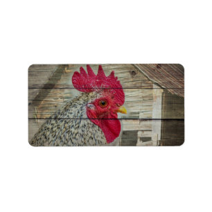 Tupp Rustic Chicken Coop Barn Board Adressetikett