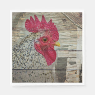 Tupp Rustic Chicken Coop Barn Board Pappersservett
