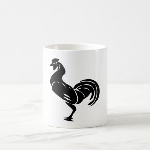 Tupp silhuette kaffemugg