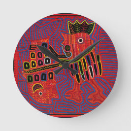 Tupp Skalförändra en fisk med en Machete Rund Klocka