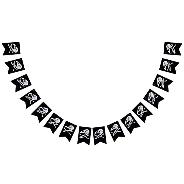 Tupp Skull och korsben Vimplar (Alla)