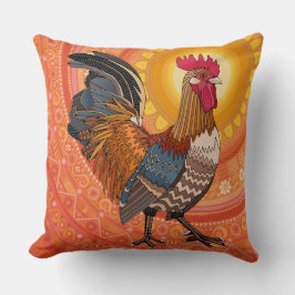 tupp soluppgång orange kudde