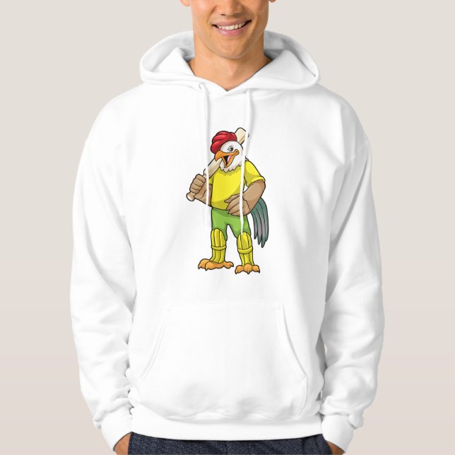 Tupp som Batsman med Cricket fladdermus Hoodie (Framsida)