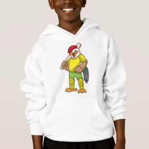 Tupp som Batsman med Cricket fladdermus T Shirt
