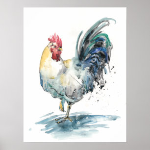 Tupp Stänk - Vattenfärg Poster