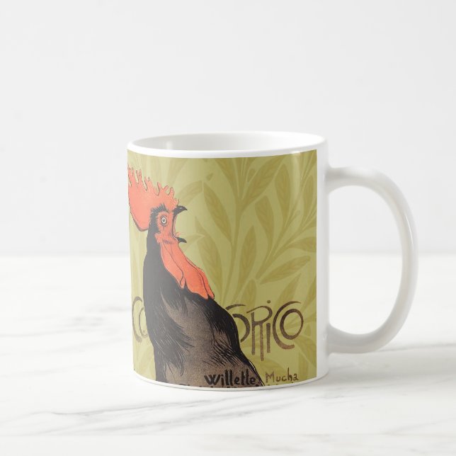 Tupp Steinlen Cocorico Fransk Art Kaffemugg (Höger)