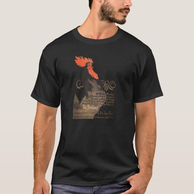 Tupp Steinlen Cocorico Fransk Art Tee (Framsida)