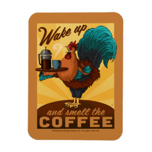 Tupp - Vakna och blötlägga kaffet Magnet