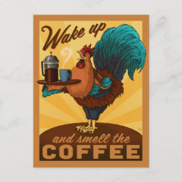 Tupp - Vakna och blötlägga kaffet Vykort