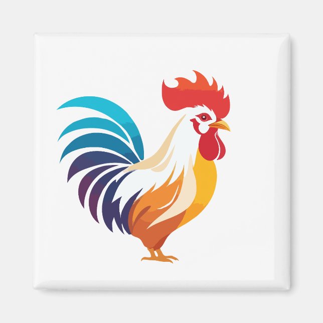 Tupp Vector Art Animal Modern Urban Graphic Magnet (Framsidan)